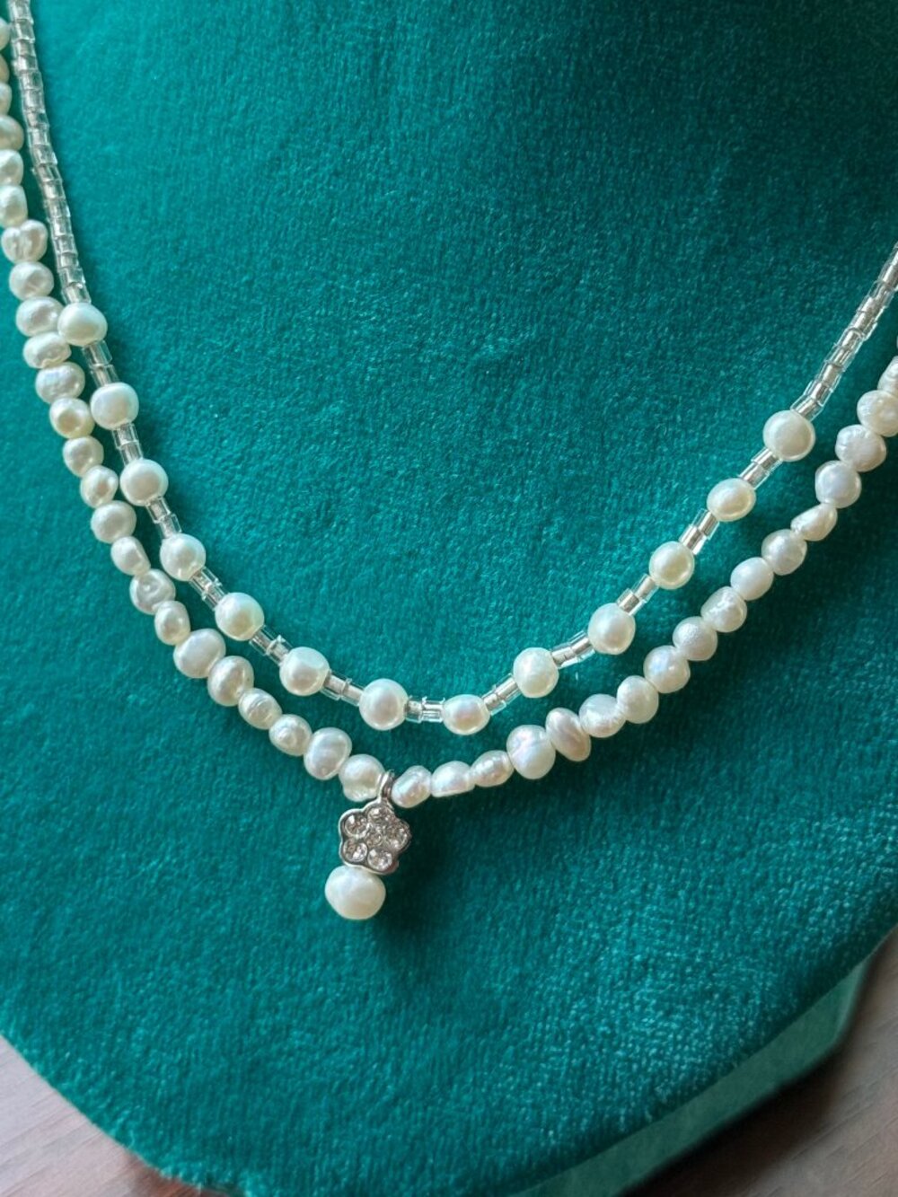 Lauren Conrad Y2K Cultivated Pearl and Seed Bead Necklace